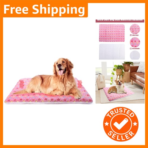 Cozy plush dog crate mat - dog,
