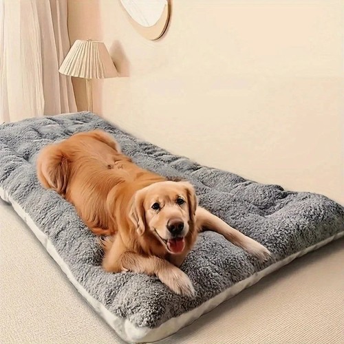 Large plush dog bed - dog, sofa