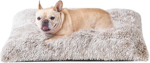 Calming fluffy dog crate - calming,