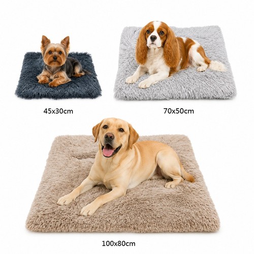 Fluffy dog cat bed mat - cat,